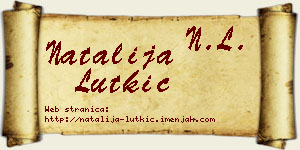 Natalija Lutkić vizit kartica